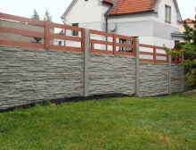 Montáž betonového plotu a WPC – Lhota Montáž betonového plotu a WPC – Lhota